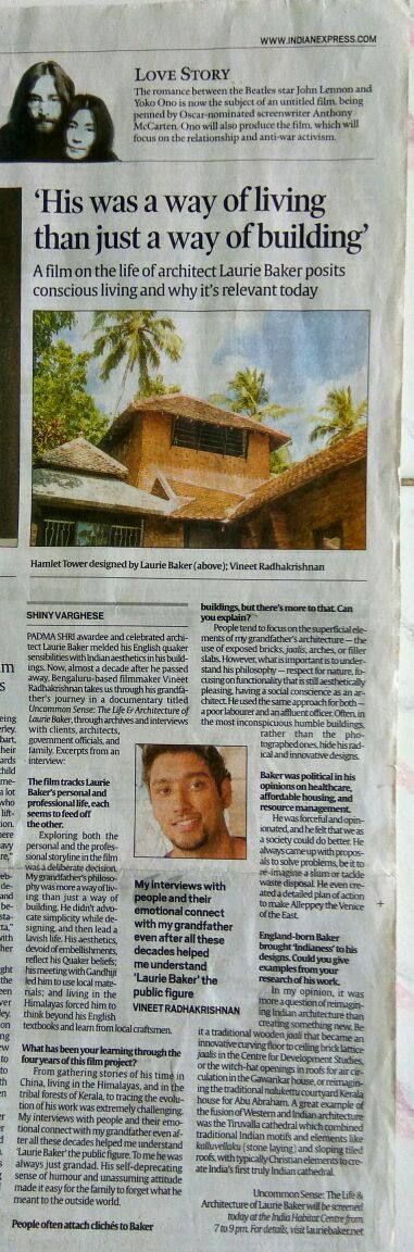 Indian Express Shiny Baker Article Feb 3rd 2017